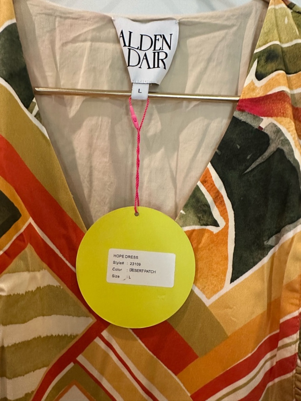 Alden Sleeveless The Alden Adair Hope Dress in Desert Patch NWT - Picture 10 of 10